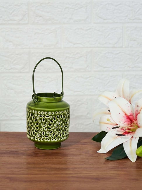 Living Scapes by Pantaloons Green Iron Votive-picture-15