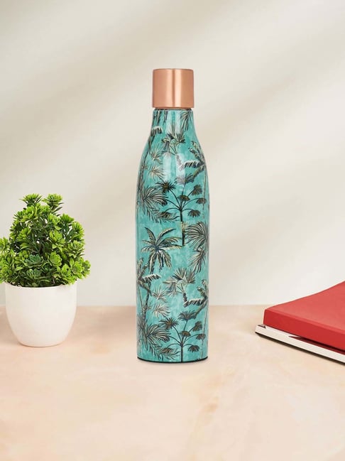 Living Scapes by Pantaloons Green Copper Water Bottle (750ml)-picture-28