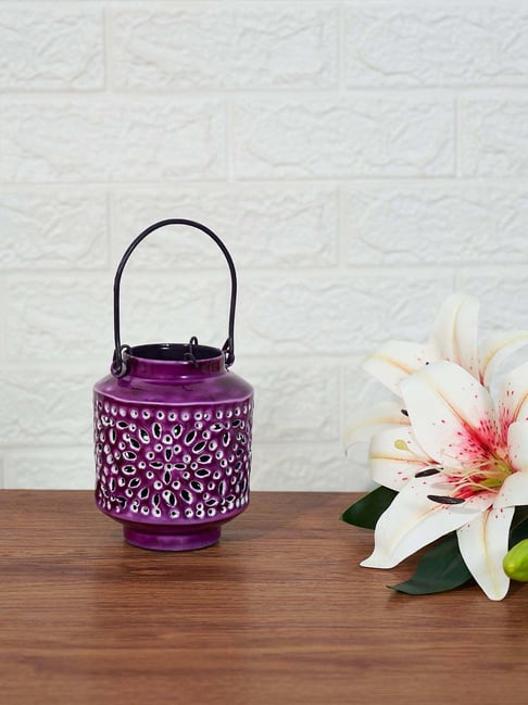 Living Scapes by Pantaloons Purple Iron Votive-picture-11
