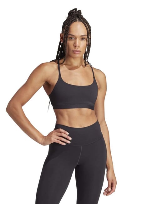 ADIDAS Black Plain Sports Bra