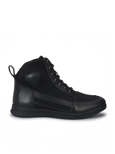 Royal Enfield Men's Urban Midtop Black Boots