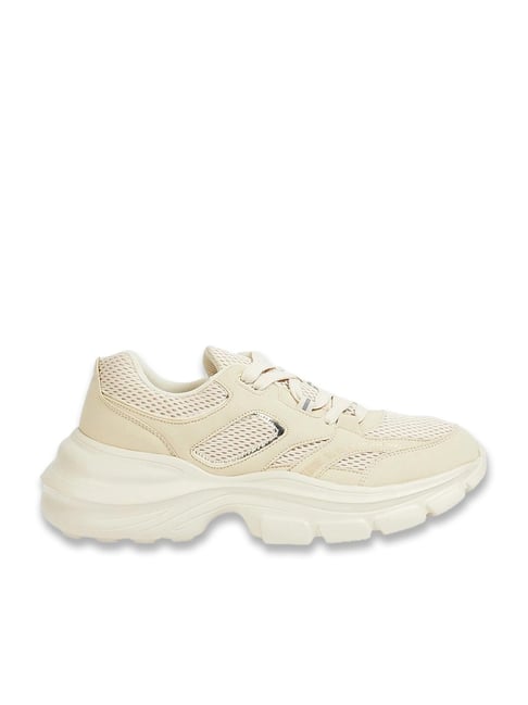 Buy Ginger by Lifestyle Women's Beige Sneakers for Women at Best - Main Image