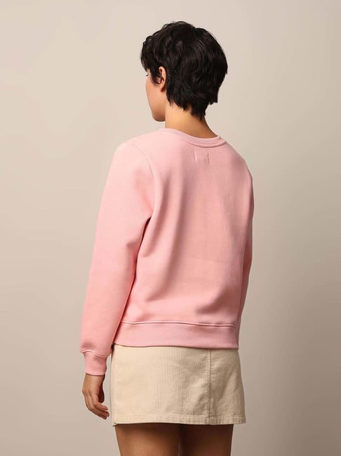 Only Pink Printed Sweatshirt