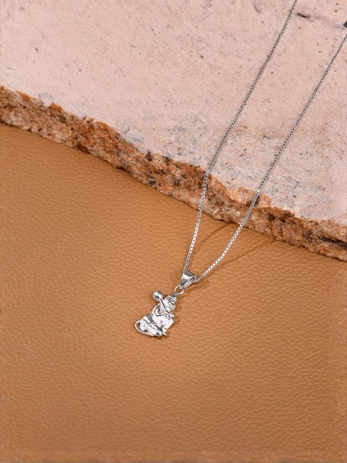 GIVA 925 Silver Hanuman Pendant With Link Chain