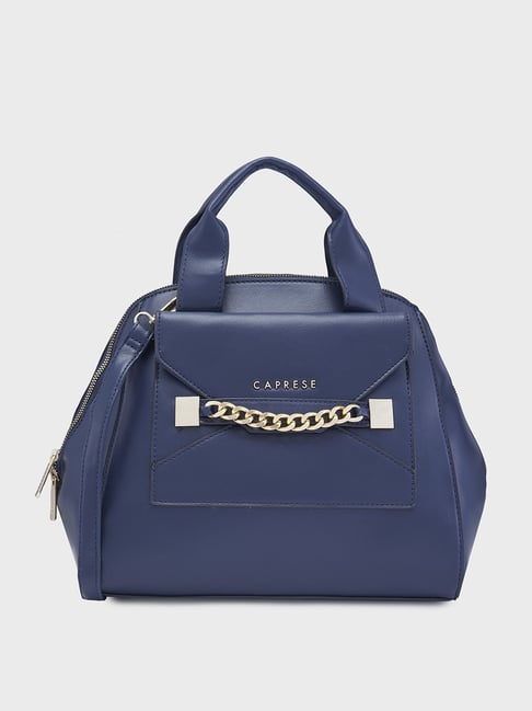 Caprese Navy Solid Small Handbag-picture-35