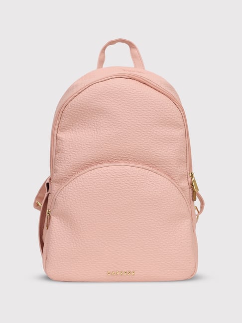 Caprese Pink Faux Leather Small Backpack-picture-30