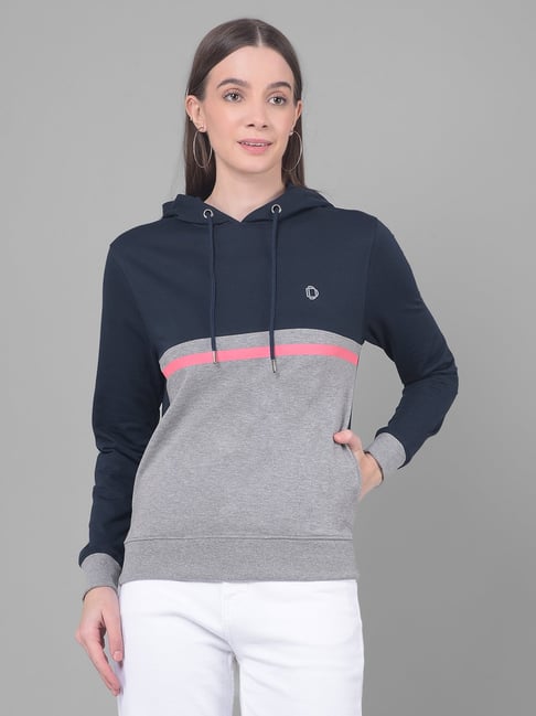 Dollar Grey Melange Colorblock Hoodie-picture-29