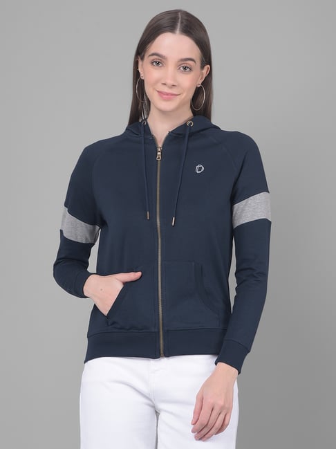 Dollar Navy Solid Hoodie-picture-22
