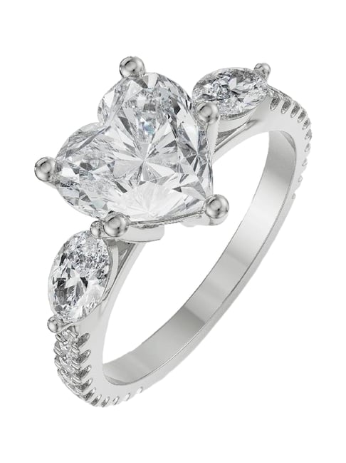 Emori 14k White Gold & Diamond Heartfelt Engagement Ring-picture-35