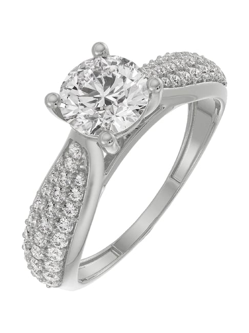 Emori 14k White Gold & Diamond Queen Ring-picture-30