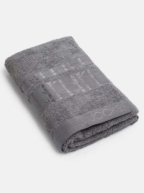 Jockey Grey Cotton Blend Ultrasoft Bath Towel With Natural Stayfresh Properties-picture-37