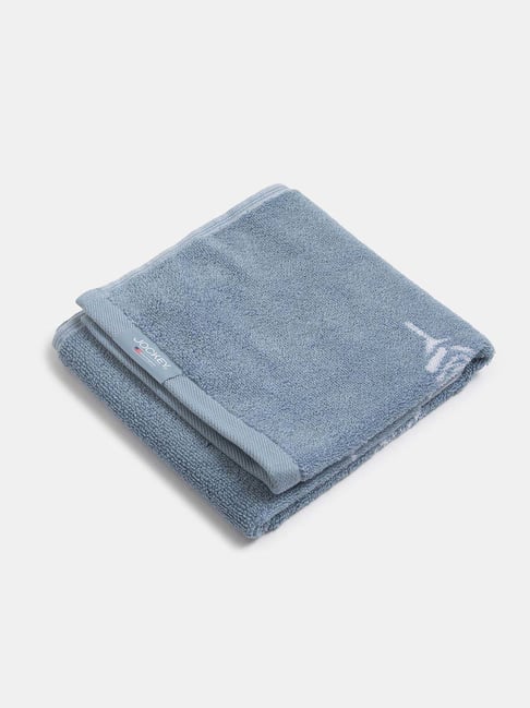 Jockey USA Originals Grey Cotton Rich Terry Ultrasoft Printed Hand Towel - Set of 2-picture-21