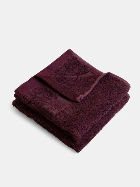 Jockey Wine Tasting Cotton Blend Ultrasoft Hand Towel With Natural Stayfresh Properties - Set of 2-picture-13