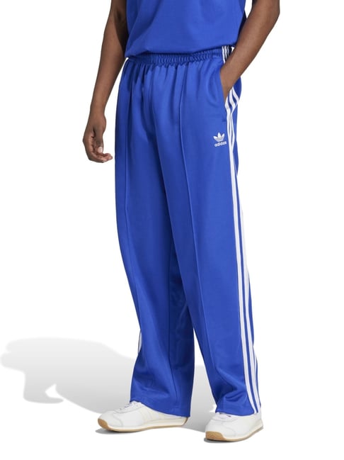 Adidas Originals Blue Regular Fit Striped Sports Trackpants-picture-23