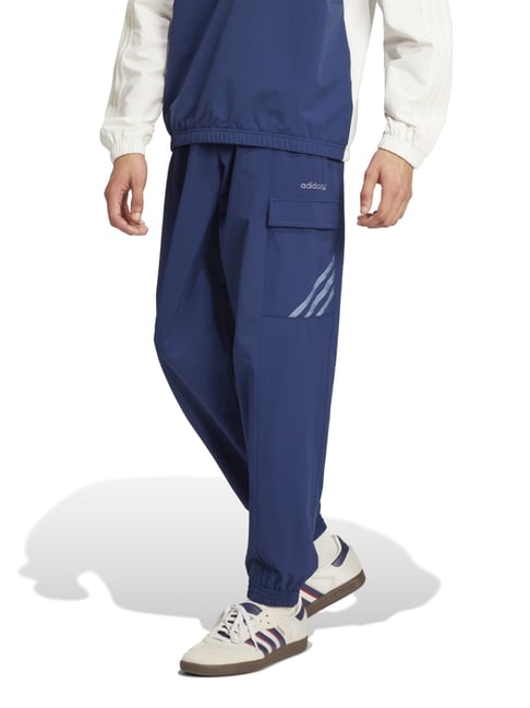 Adidas Originals Blue Regular Fit Sports Joggers-picture-41