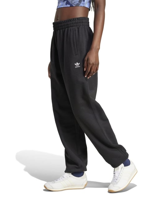 Adidas Originals Black Loose Fit Sports Joggers