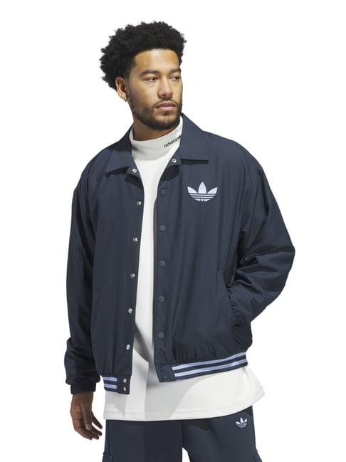 Adidas Originals Blue Regular Fit Sports Jacket-picture-39