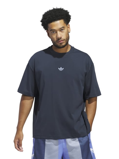 Adidas Originals Blue Regular Fit Printed Sports T-Shirt-picture-33