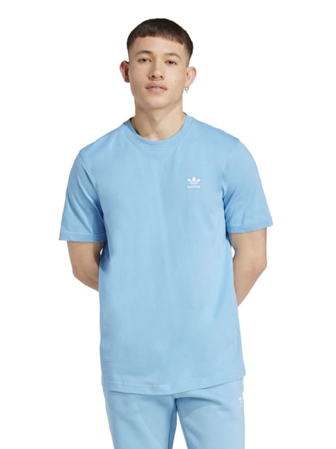 Adidas Originals Blue Regular Fit Sports T-Shirt