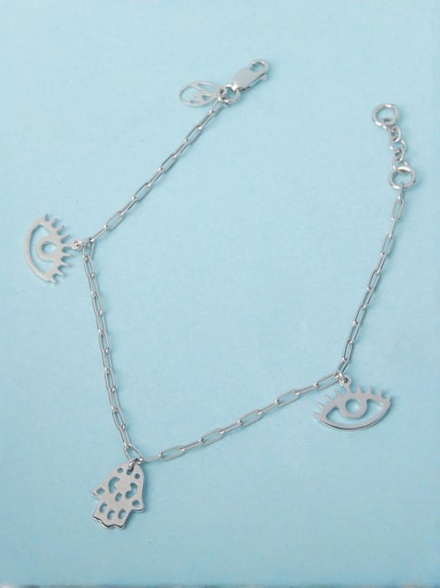 Mia by Tanishq Guardian Charm Silver Bracelet for Women-picture-39