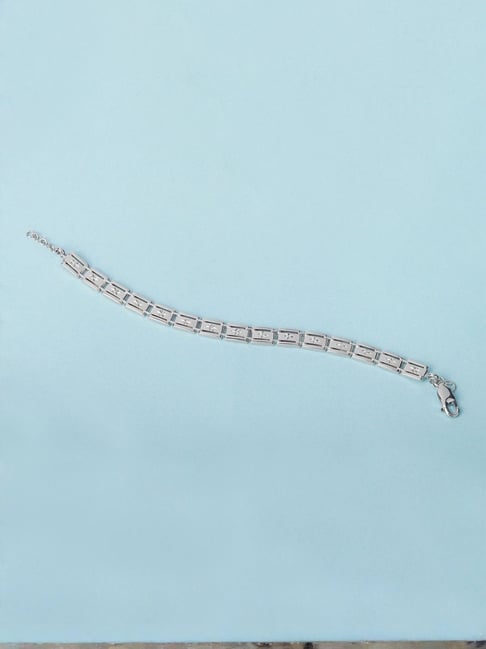Mia by Tanishq Astral Link Silver Bracelet for Men