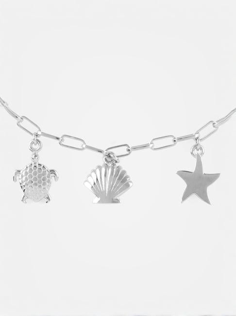 Buy Mia by Tanishq Ocean Charm Silver Bracelet Online At Best