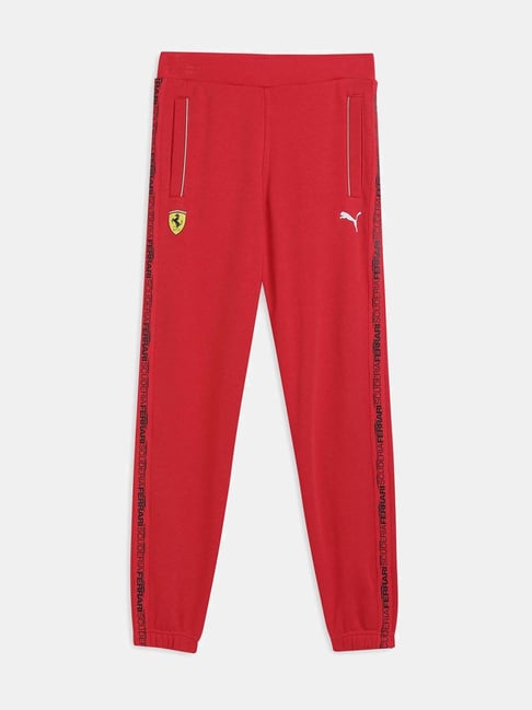 Puma Unisex Rosso Corsa Cotton Logo Pants