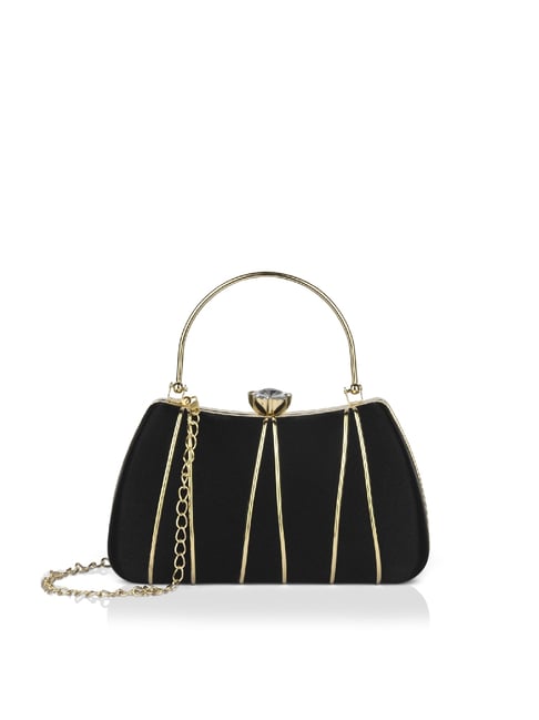 Lavie Black Solid Small Clutch