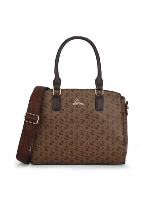 Lavie Coffee Printed Medium Handbag