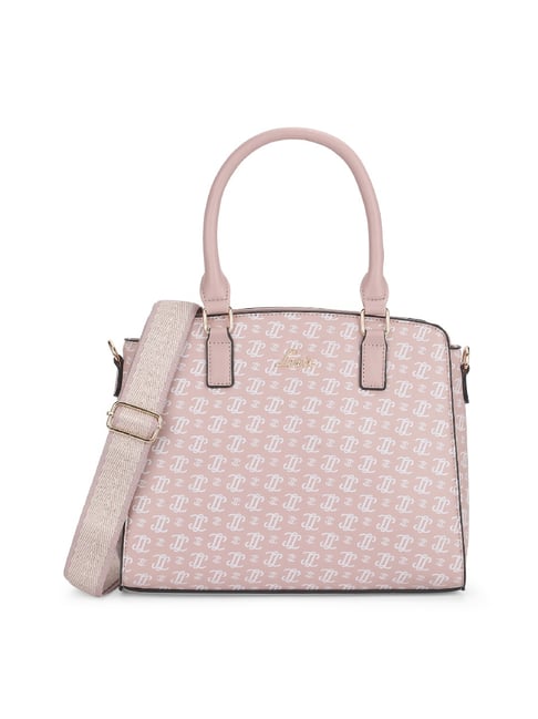 Lavie Pink Printed Medium Handbag