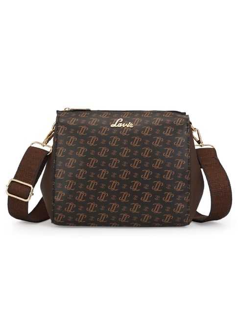 Lavie Choco Printed Medium Sling Handbag
