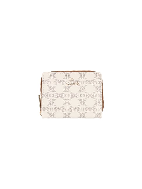 Lavie White Printed Zip Around Wallet for Women