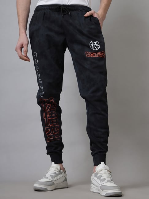 Buy Free Authority Black Dragon Ball Z Printed Regular Fit Jogger