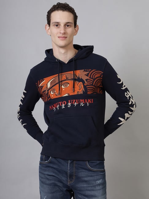 Free Authority Blue Naruto Printed Regular Fit Hoodie-picture-30