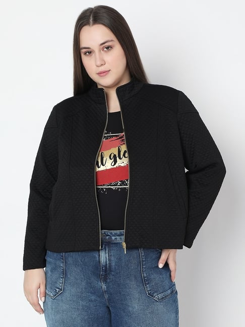 Womens Jacket Vero Moda Curve Jacket Vero Moda Curve Black Solid