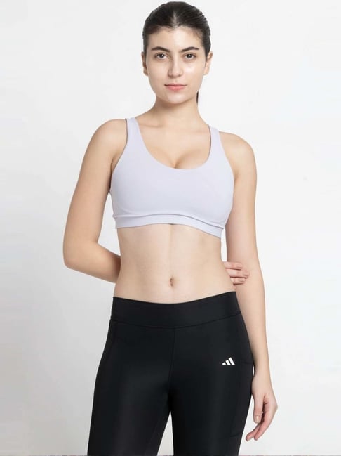 adidas Grey Printed Sports Bra-picture-38