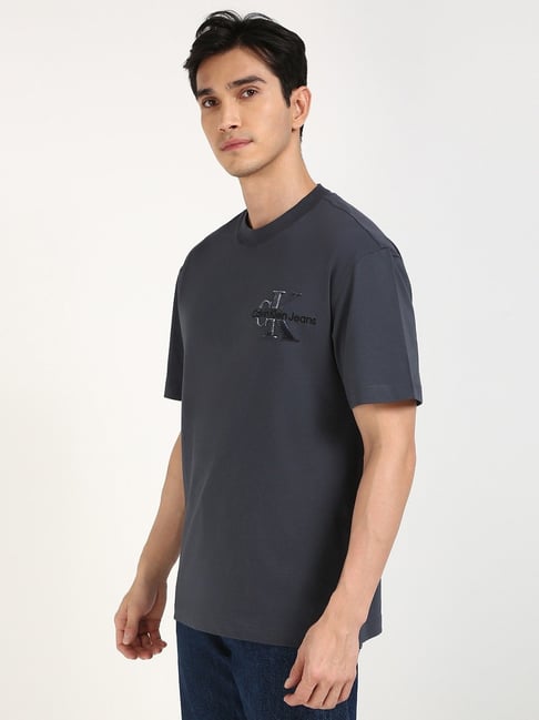 Calvin Klein Jeans India Ink Cotton Regular Fit T-Shirt