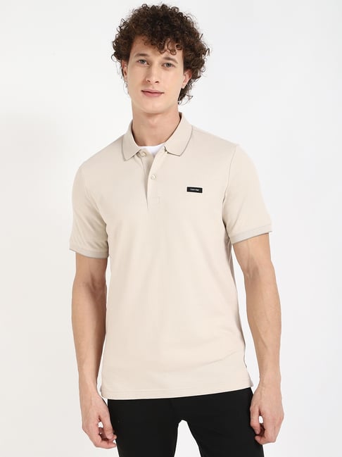 Calvin Klein Jeans Peyote Cotton Slim Fit Polo T-Shirt