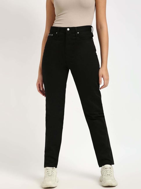 Calvin Klein Jeans Clean Black Cotton Slim Fit Jeans-picture-28
