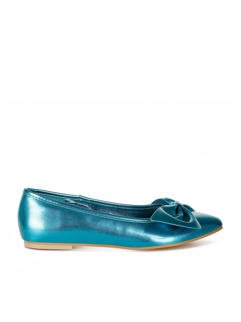 Rag & Co Women's Blue Flat Ballets-picture-36
