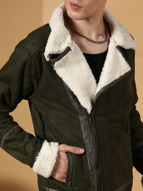 Buy Campus Sutra Green Regular Fit Jacket for Mens Online Tata CLiQ