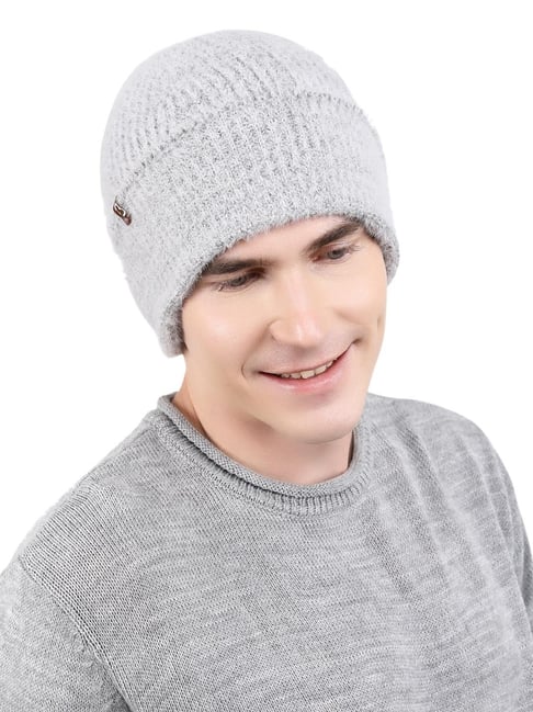 Buy BHARATASYA Wool Grey Mens Winter Cap Online Tata CLiQ
