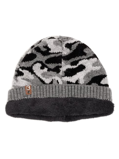 Buy BHARATASYA Acrylic Grey Mens Winter Cap Online @ Tata CLiQ