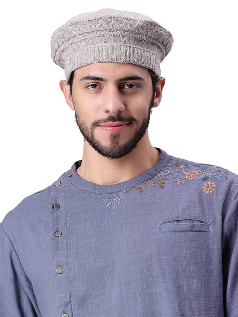 Buy BHARATASYA Cotton Beige Mens Beret Cap Online Tata CLiQ