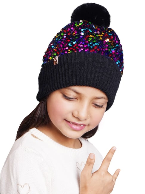 Buy BHARATASYA Wool Multicolor Girls Winter Cap Online Tata CLiQ