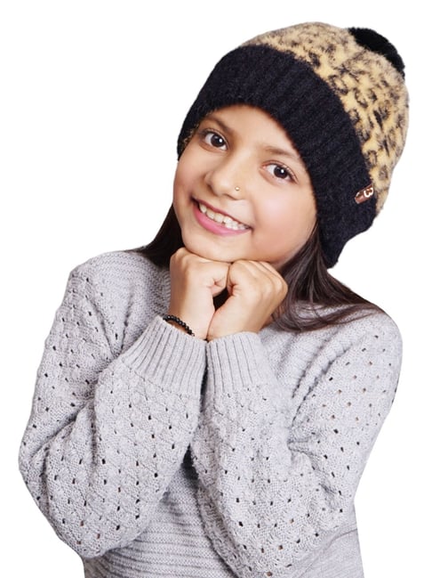 Buy BHARATASYA Wool Brown Girls Winter Cap Online Tata CLiQ