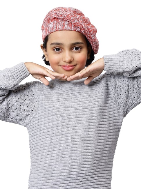 Buy BHARATASYA Cotton Brown Girls Winter Beret Cap Online Tata CLiQ