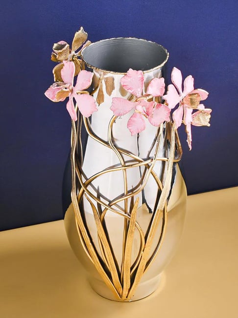 Gibox Silver Aluminium Vase