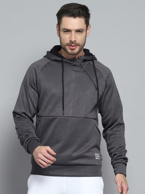 Rock.it by Monte Carlo Mens Solid Regular Fit Hooded Neck Full Sleeve Sweatshirt-picture-20