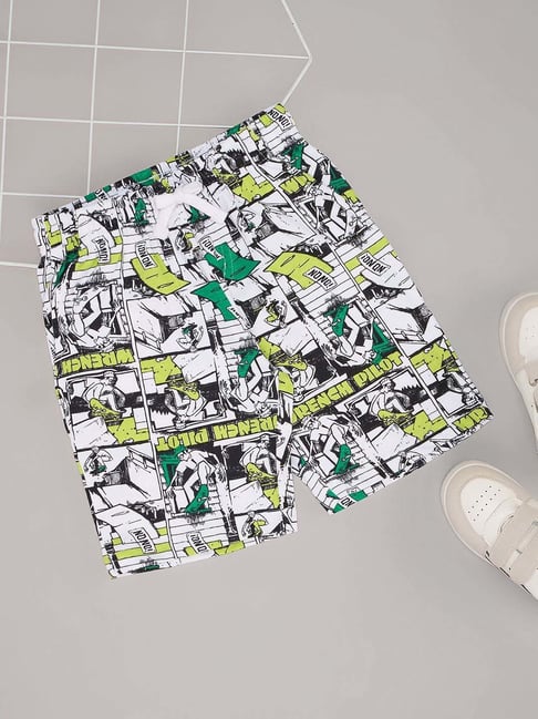 Pantaloons Junior Boys Multicolor Cotton Printed Shorts-picture-30